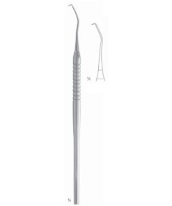 White Scalers 17.5Cm Solid Handle, Mainly For Sub-Gingival Examination And Approx, Caries Fig 17 6 Mm (Q-174-17)