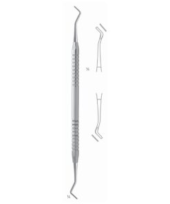 Black Scalers 17.5Cm Solid Handle, Double Ended Fig 51/52 6 Mm (Q-233-51)