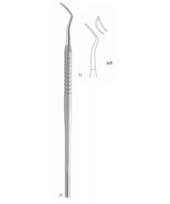 Kirkland Scalers 17.5Cm Solid Handle Left 6 Mm For Gingivectomy Or Gingivoplastic Surgery. Very Effective In Retro Molar Region (Q-265-01)