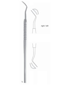 Kirkland Scalers 17.5Cm Solid Handle Right/Left 6 Mm For Gingivectomy Or Gingivoplastic Surgery. Very Effective In Retro Molar Region (Q-267-03)