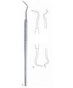 Orban Scalers 17.5Cm Solid Handle Fig 1/2 6 Mm Counter Angled Shank, Especially Suitable For Excision Of Interproximal Tissue In Gingivectomy (Q-270-03)
