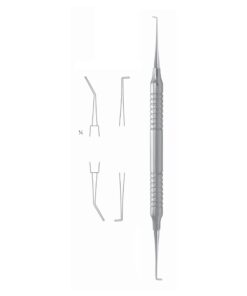 Zurich Filling Instruments 17.5Cm Hollow Handle, 8 Mm 90°, With Counter Angle Plane Condenser "Retrograd", Ideal For Retrograde Fillings With Mta And Super Eba (S-004-04)