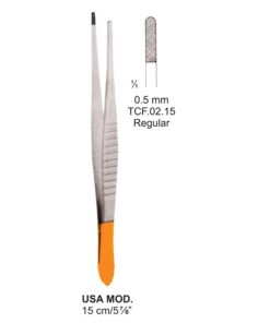 Tc-Usa Mod. Dissecting Forceps, 15Cm, 0.5 Mm, Regular (Tcf.02.15)