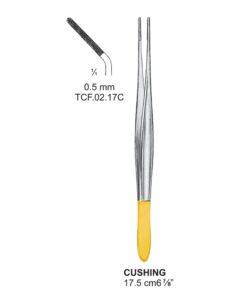 Tc-Cushing Dissecting Forceps, 17.5Cm, Cvd, 0.5Mm (Tcf.02.17C)