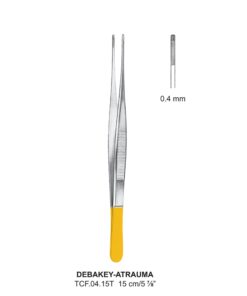Tc-Debakey Atrauma Tissue Forceps, 15Cm, 0.4Mm (Tcf.04.15T)
