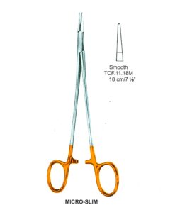 Tc-Micro-Slim Needle Holders Smooth 18Cm V.Notch  (Tcf.11.18M)