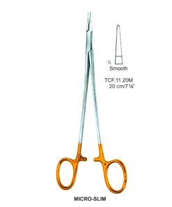 Tc-Micro-Slim Needle Holders Smooth, 20Cm V.Notch  (Tcf.11.20M)