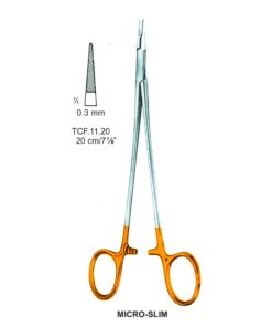 Tc-Micro-Slim Needle Holders Serrated 0.3Mm, 20Cm  (Tcf.11.20)