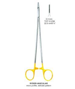 Tc-Mini-Ryder Needle Holders Serrated 0.3Mm, 22.5Cm V.Notch  (Tcf.12.23M)