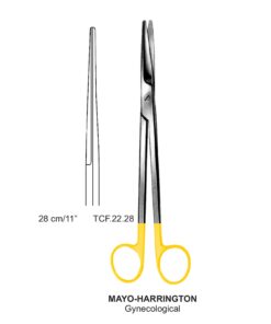 Tc-Mayo Harrington Gynecological Scissors, Str, 28Cm  (Tcf.22.28)
