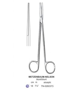 Titanium Metzenbaum-Nelson Dissecting Scissor, Str, Bl-Bl, 18Cm  (Tn-0260373)