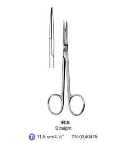 Titanium Iris Fine Operating Scissors, Str, 11.5Cm (Tn-0340476)