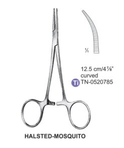 Titanium-Halsted-Mosquito Artery Forceps, Cvd, 12.5Cm (Tn-0520785)