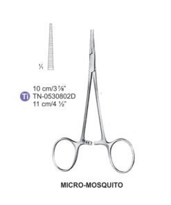 Titanium-Micro-Mosquito Artery Forceps, Str, 11Cm (Tn-0530802D)