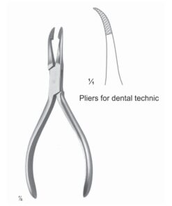 Weingart Technic Pliers Curved 12.5Cm Pliers For Dental Technic (W-028-12)