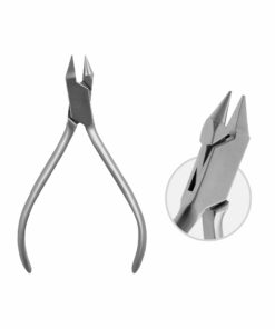 Angle Wire Bending Pliers Box Joint, Standard With One Cone And One Pyramid-Shaped Beak.With Hard Metal Inserts, Max Wire Thickness: Ø 0.7 Mm, Hard , 12 Cm (W-094-12)